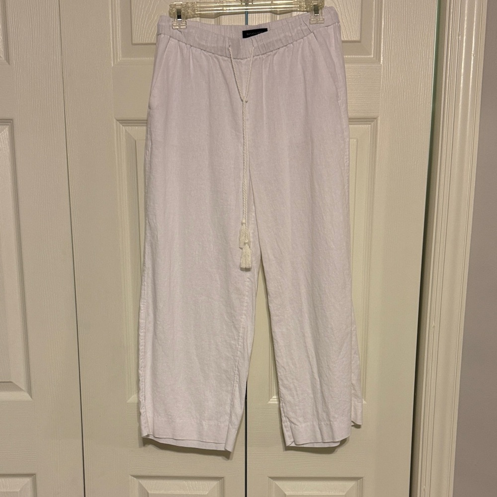 Banana Republic Factory White Wide Leg Pants